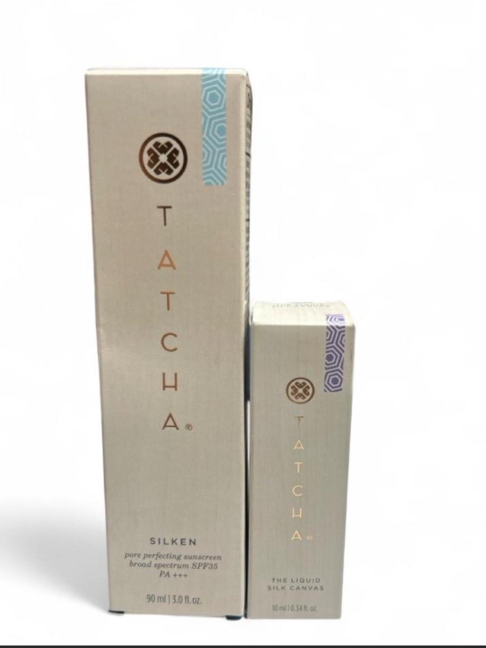New TATCHA Silken (90ml) & TATCHA the liquid silk canvas (10ml).